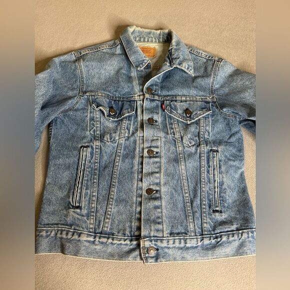 Vintage Levi’s 1980’s Jean Denim Jacket Blue Rare Mens size 40 Made in Usa - Picture 8 of 16
